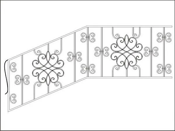 Кованые перила ПК-13