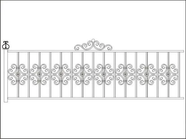 Кованые перила ПК-32
